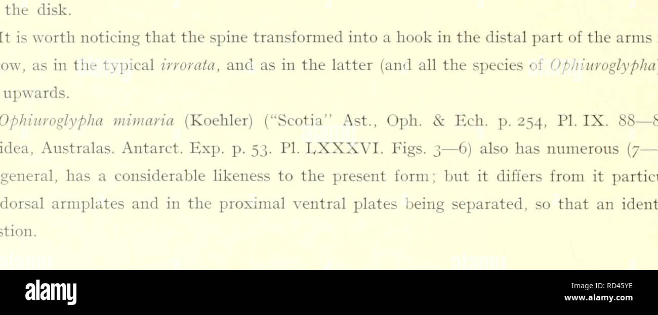 . The Danish Ingolf-expedition. Marine animals -- Arctic regions; Scientific expeditions; Arctic regions. i6 COPEPODA ill pes IV no secretory jDore corresponding to Se i Re III was seen and in Re II ^ III pes V only a single pore is found at the base of Se 3. The labrum shows in lateral view complete similarity to Sars' figure pi. I but has the anterior process less prominent than in most f-? examined by me. Y. (St. IV). Size: Varying from 2 (63° 43 L. N. 0-26 h. E.), (v8 + o-6) = 2-4. (South West of Iceland), 2-6 (Davis Strait), 2-S mm. (64° 56 L. N. 36' 19 L. W.) to 2-9 mm. (Jan Mayen). Gran Stock Photo