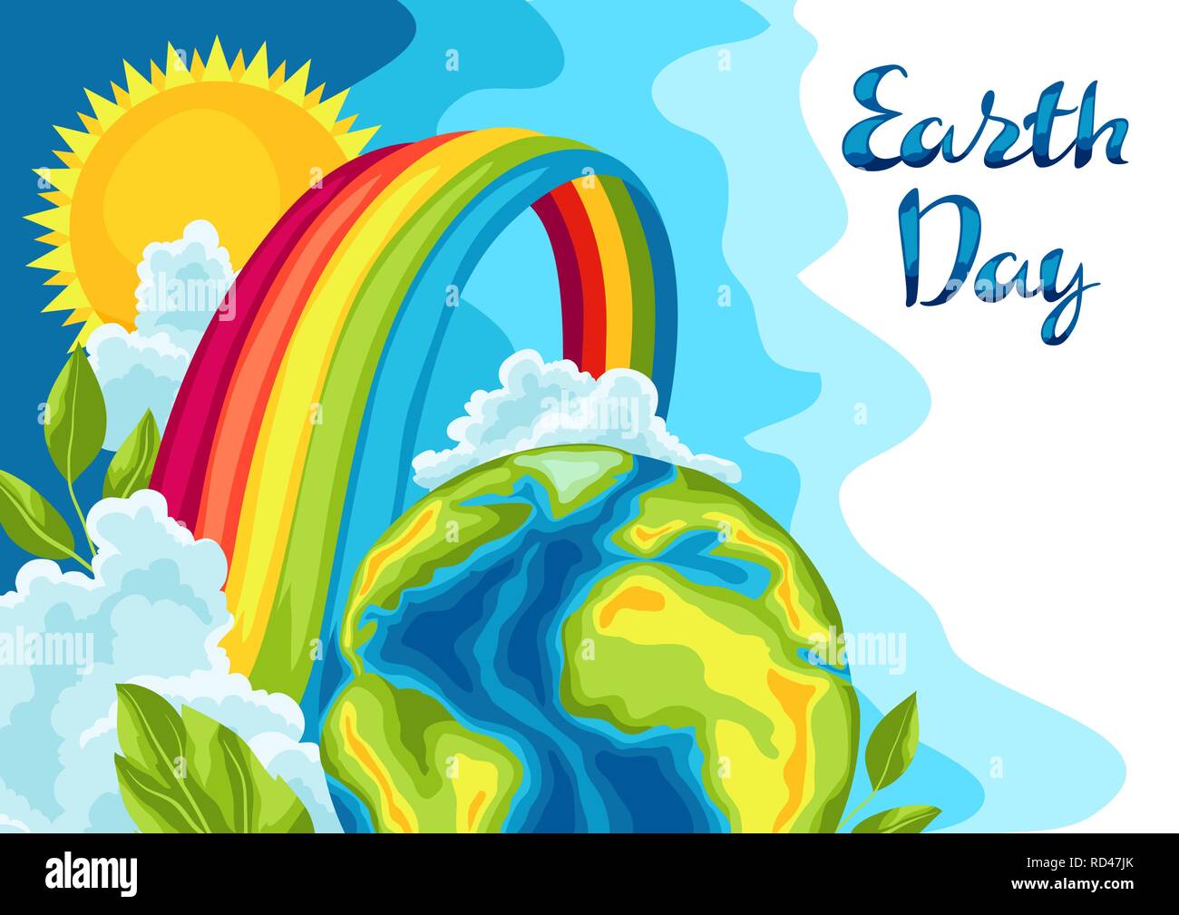 Happy Earth Day card Stock Vector Image & Art Alamy