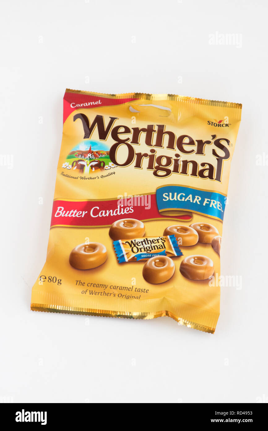 Sugar Free Sweets Butter Candies Werthers Original Sugar Free Stock Sugar free sweets butter candies werthers original sugar free stock