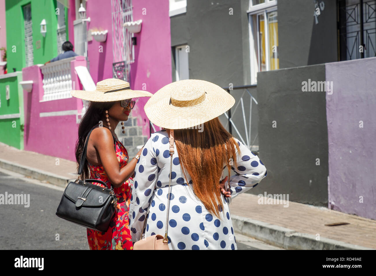 Colourful Bo-Kaap (Malay Quarter) neighbourhood in Cape Town, South Africa Stock Photo