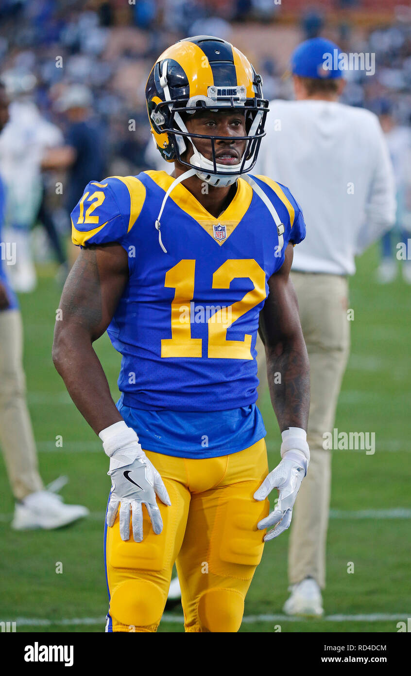 January 12, 2019 Los Angeles Rams wide receiver Brandin Cooks #12 in action  before the NFC Divisional Round playoff game between the Los Angeles Rams  and the Dallas Cowboys at the Los