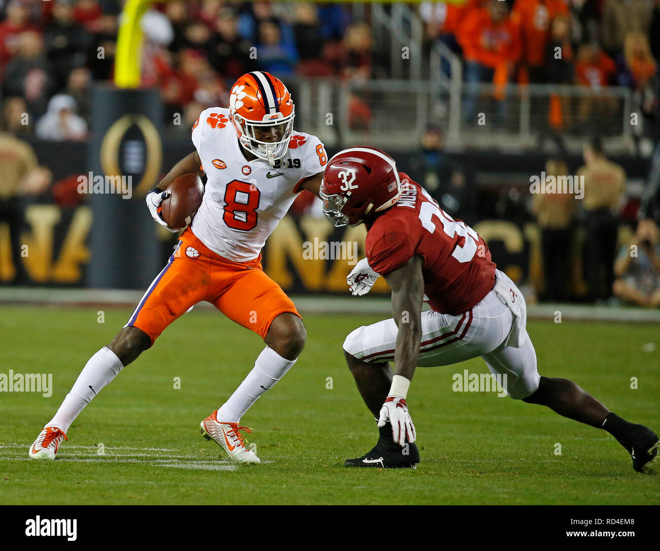 January 07, 2019 Clemson Tigers wide receiver Derion Kendrick #10