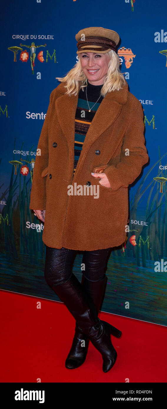 London, United Kingdom. 16 January 2019. Denise van Outen arrives for