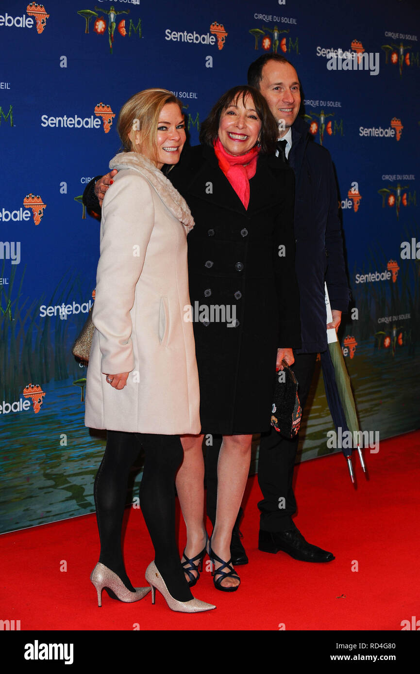 Didi Conn and guests attends the Cirque du Soleil Premiere Of 'TOTEM' at the Royal Albert Hall. Stock Photo