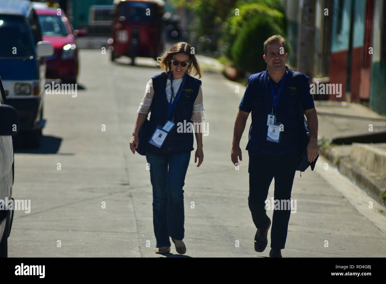 The European Union deployed over 80 Observers to the El Salvador electoral process with hopes to 'make an important contribution to this electoral process' Stock Photo