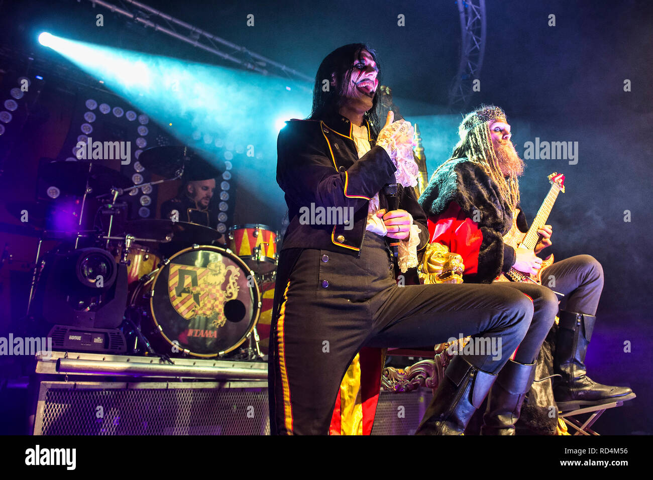 Glasgow, Scotland, UK. 16th January, 2019. German metal band Avatar