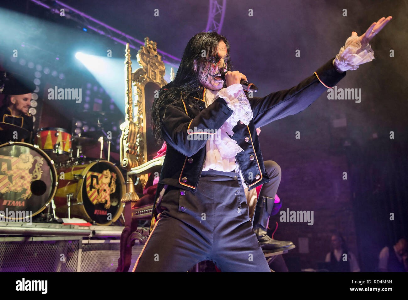 Glasgow, Scotland, UK. 16th January, 2019. German metal band Avatar