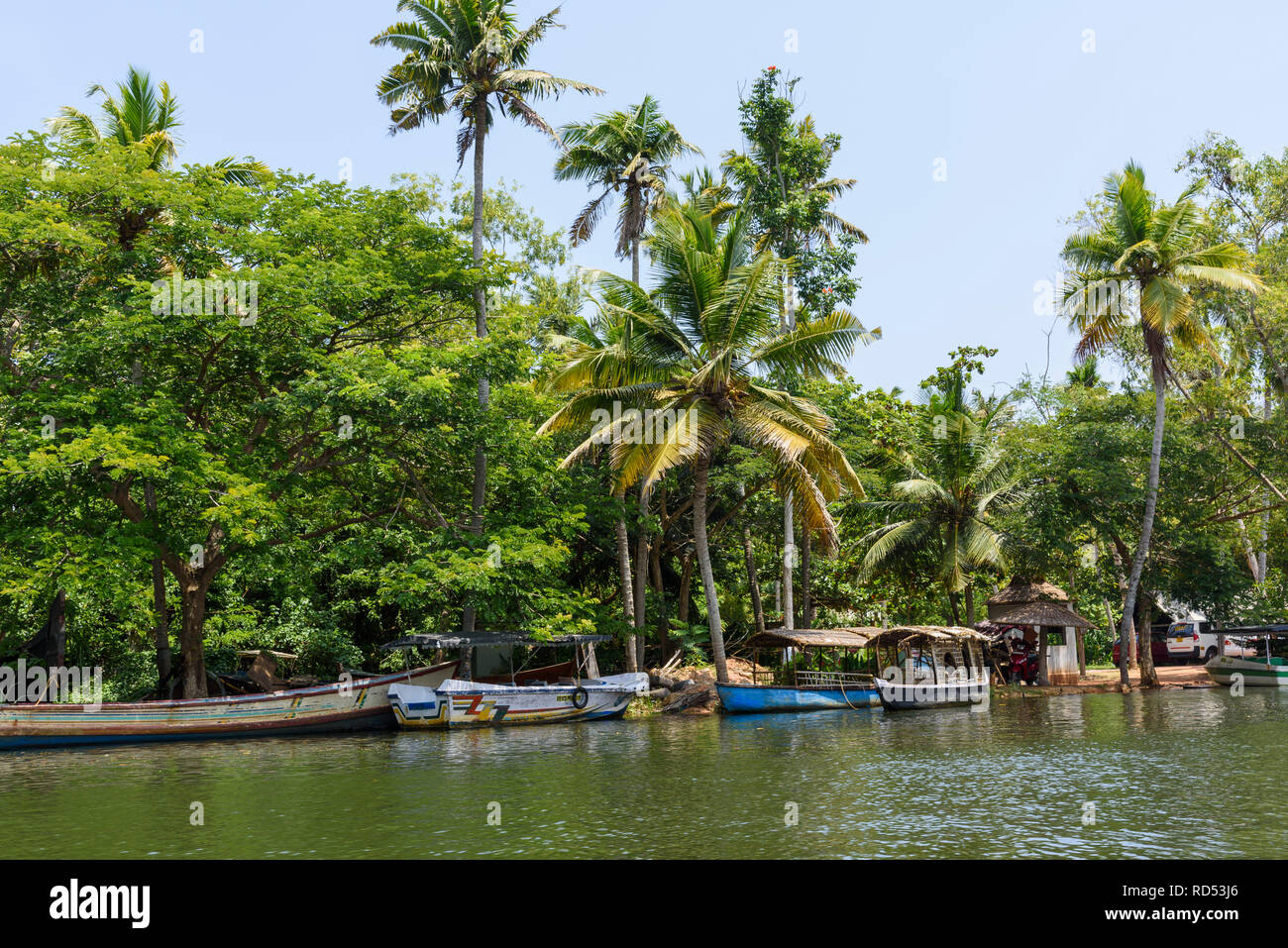 Poovar Backwaters, Kerala, India Stock Photo