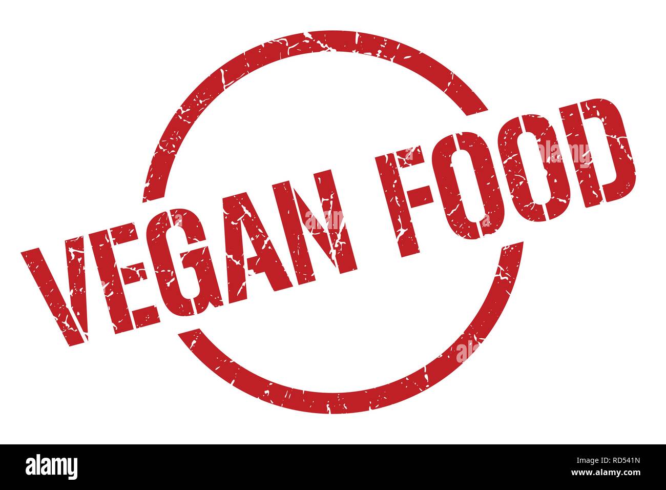 vegan food red round stamp Stock Vector Image & Art - Alamy