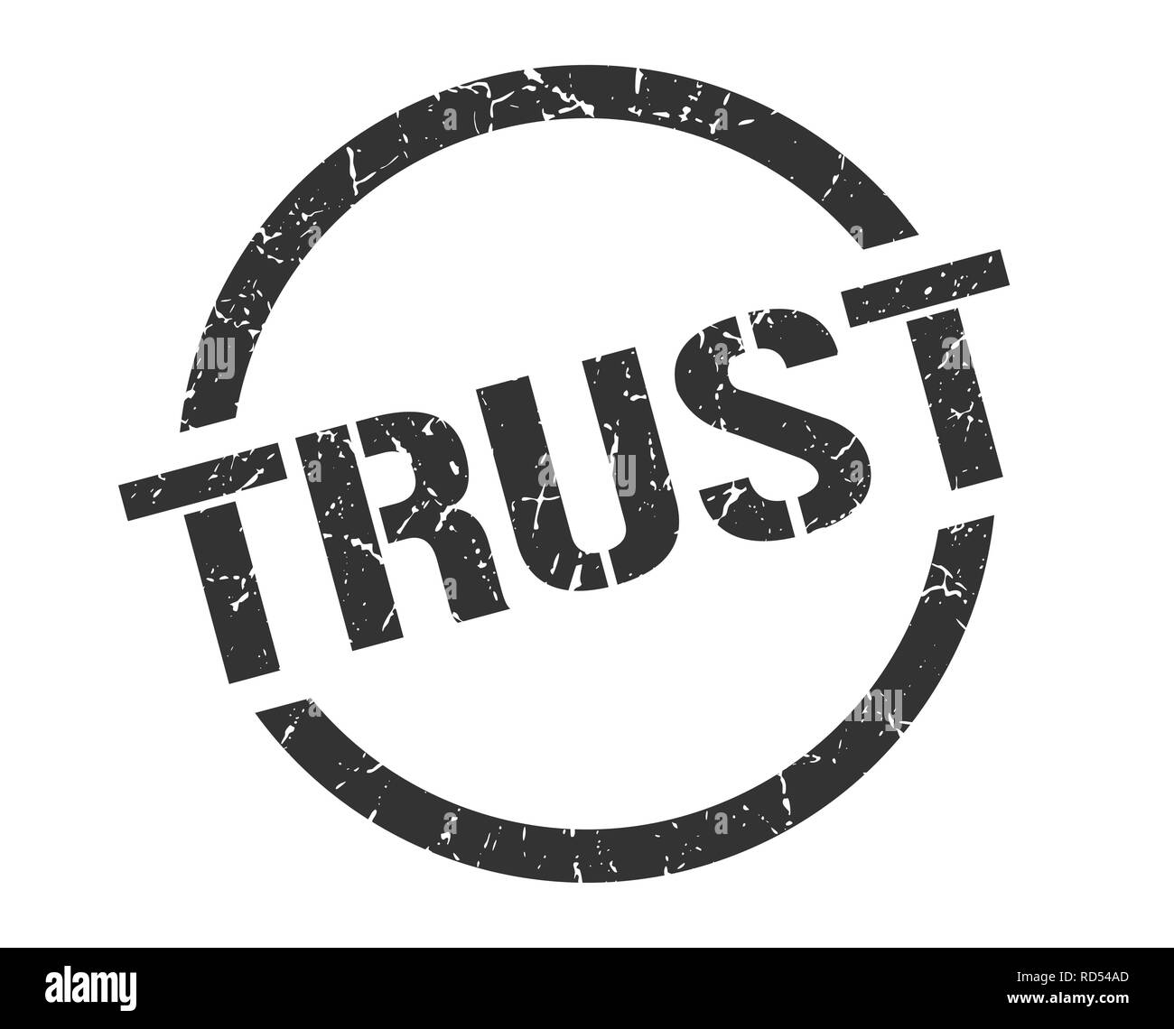 trust black round stamp Stock Vector Image & Art - Alamy