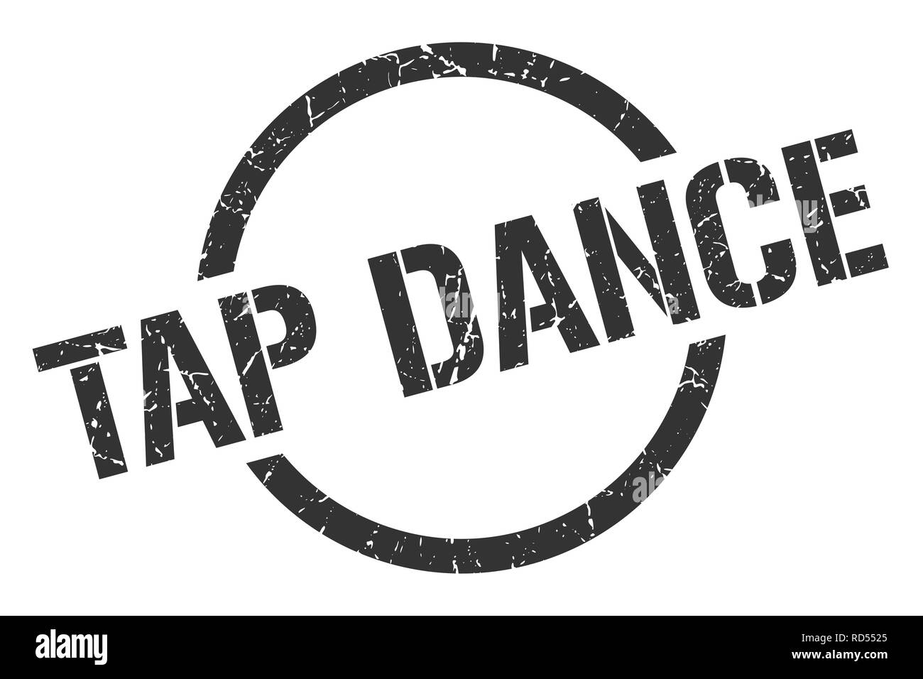 tap dance black round stamp Stock Vector Image & Art Alamy