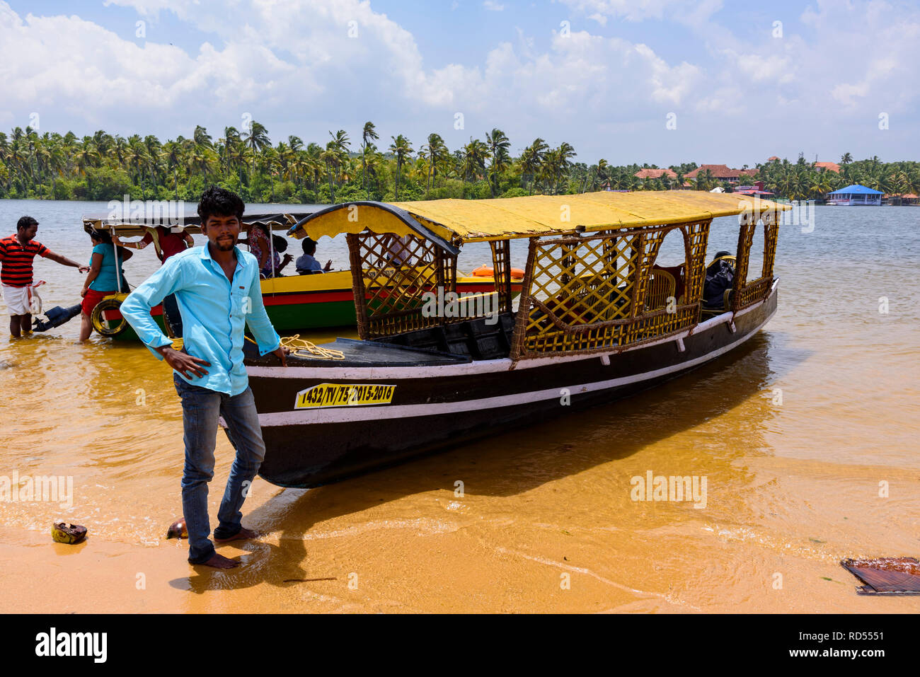 Poovar Backwaters, Kerala, India Stock Photo