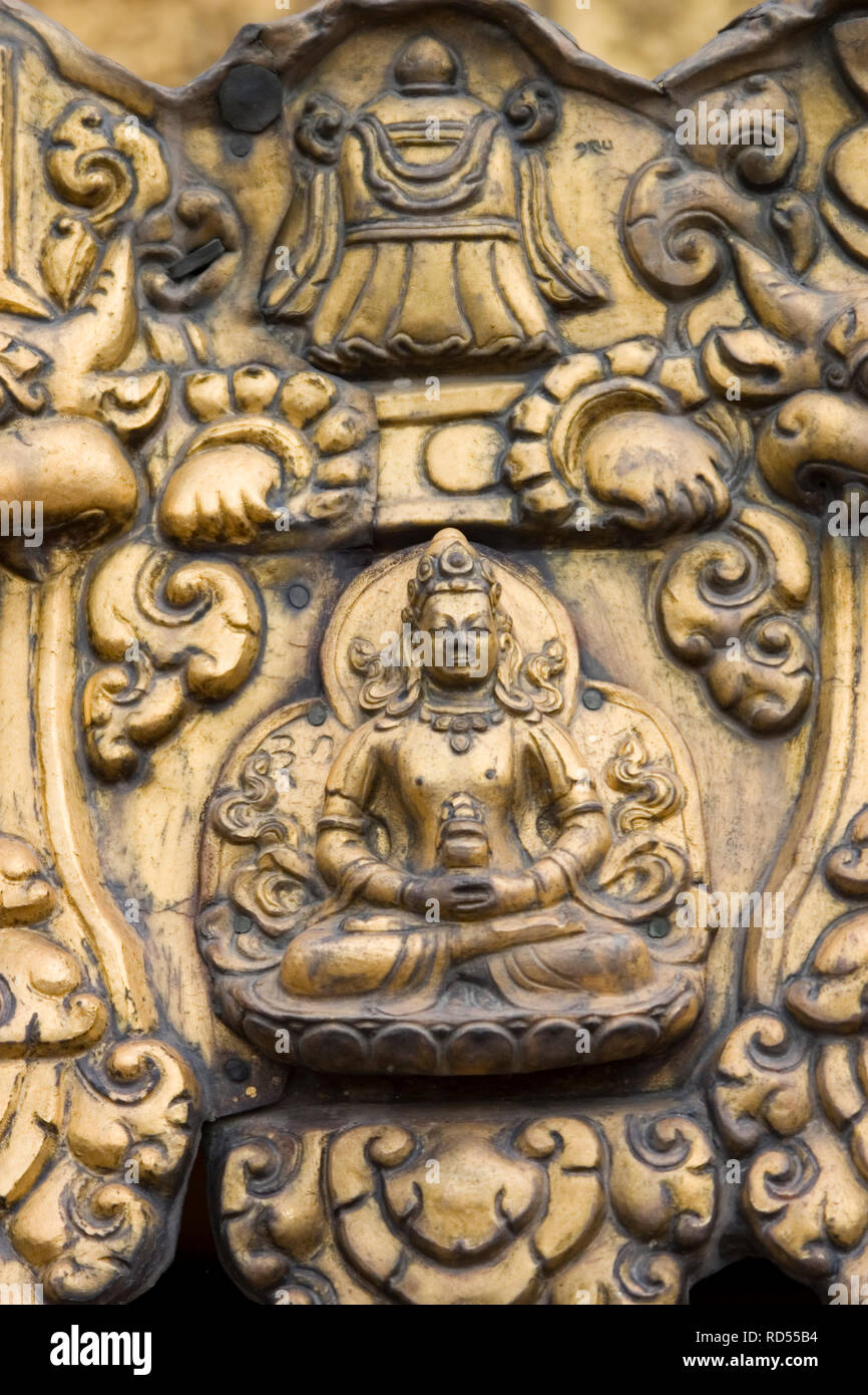 Buddhist images in Lhasa Tibet Stock Photo
