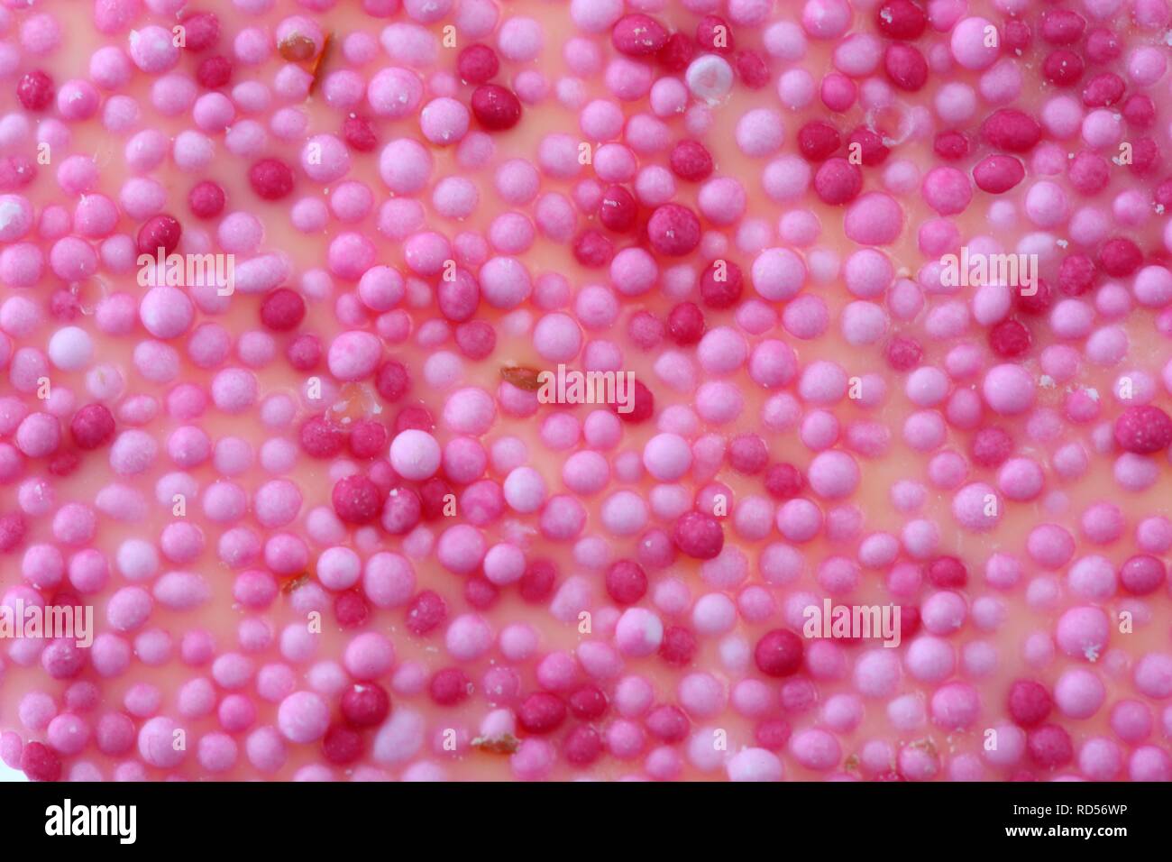 Pink pearl sugar coating Stock Photo