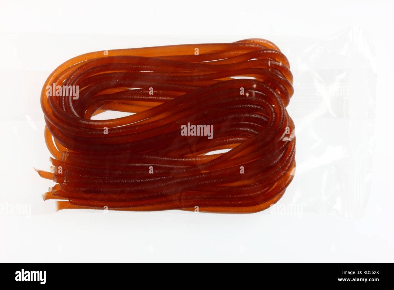 Coke fruity strings in a clear bag Stock Photo