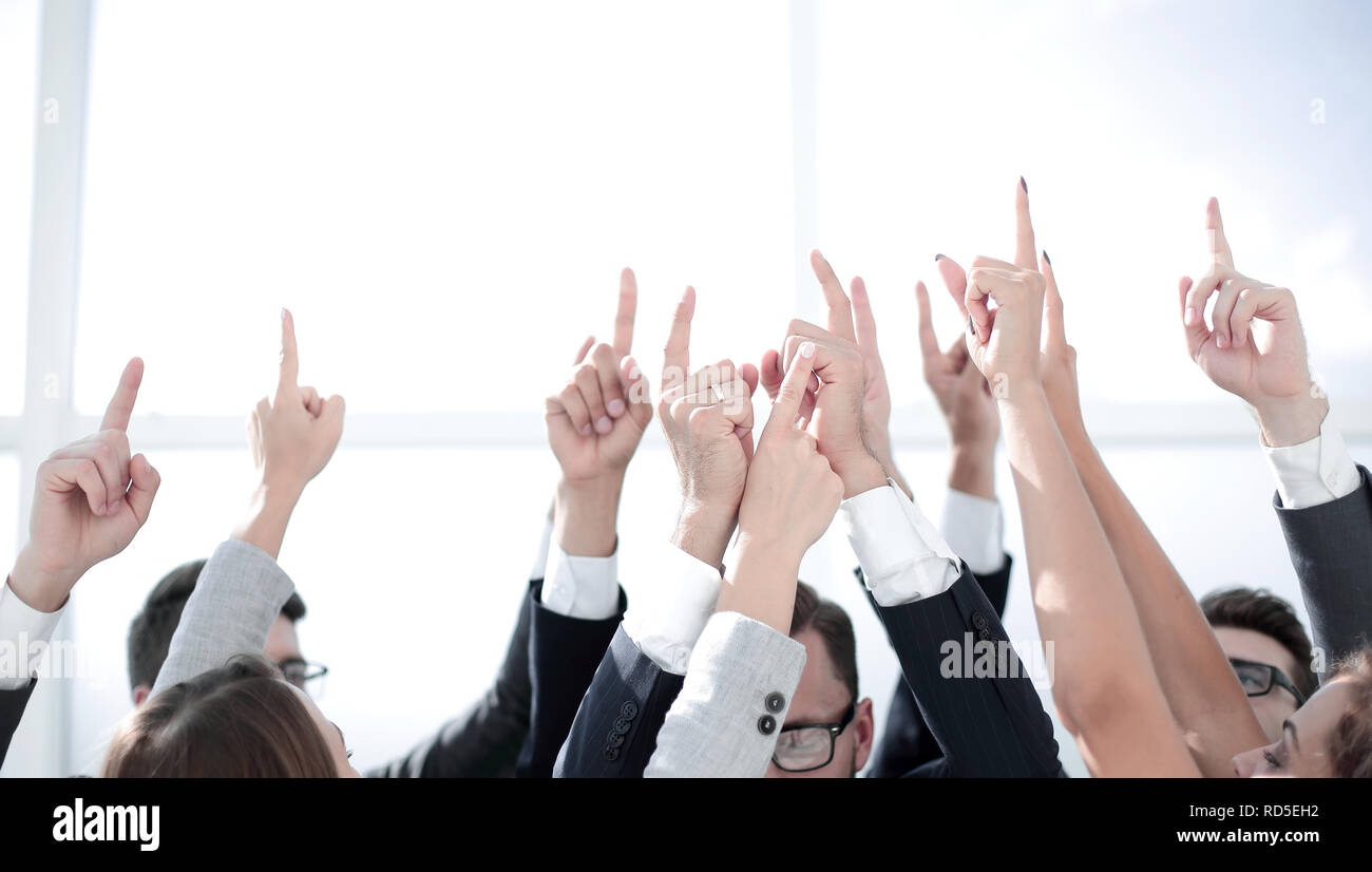 Composition finger pointing up hi-res stock photography and images - Alamy