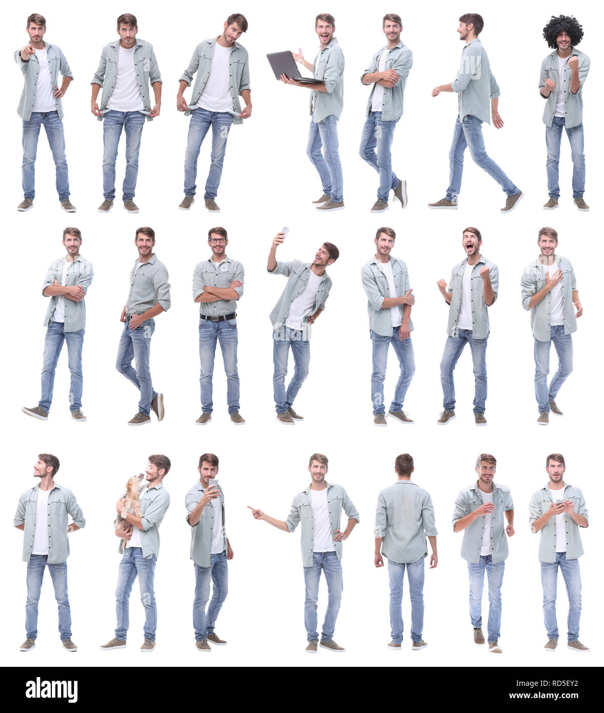 leader and professional business team standing together Stock Photo - Alamy