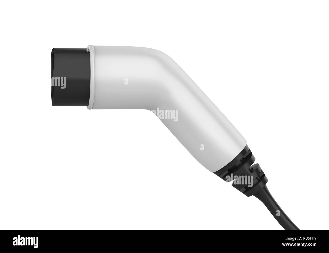 Electric Car Charging Plug Isolated Stock Photo