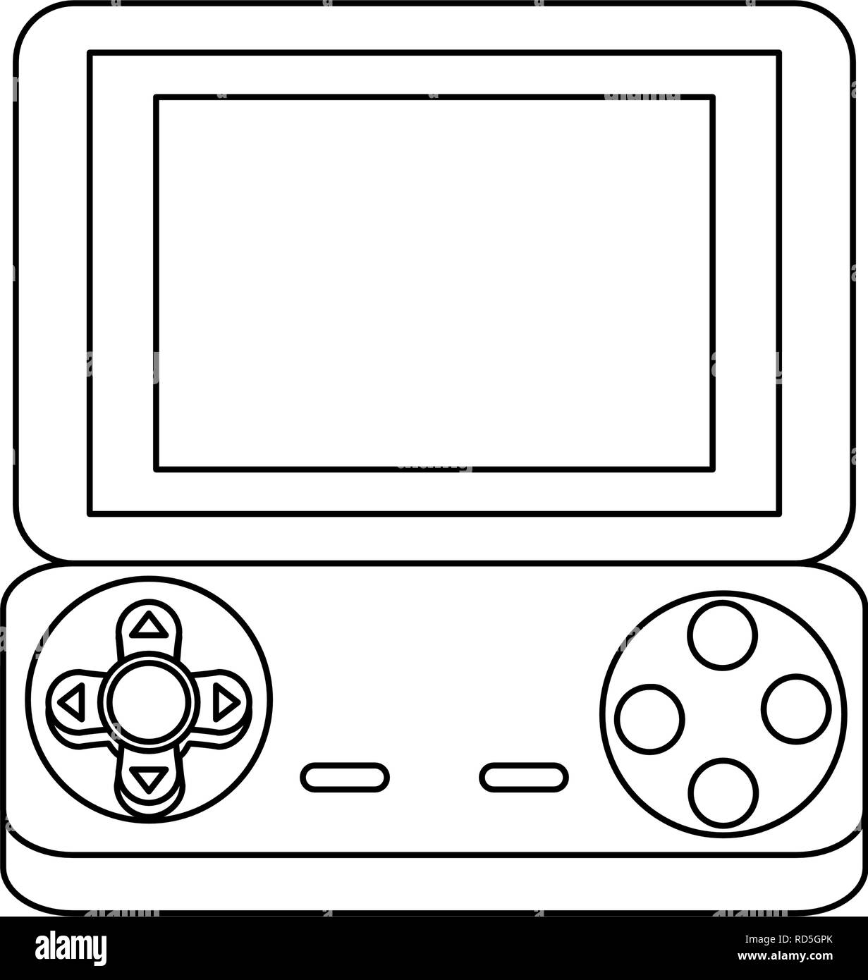video game console portable background vector illustration Stock Vector ...