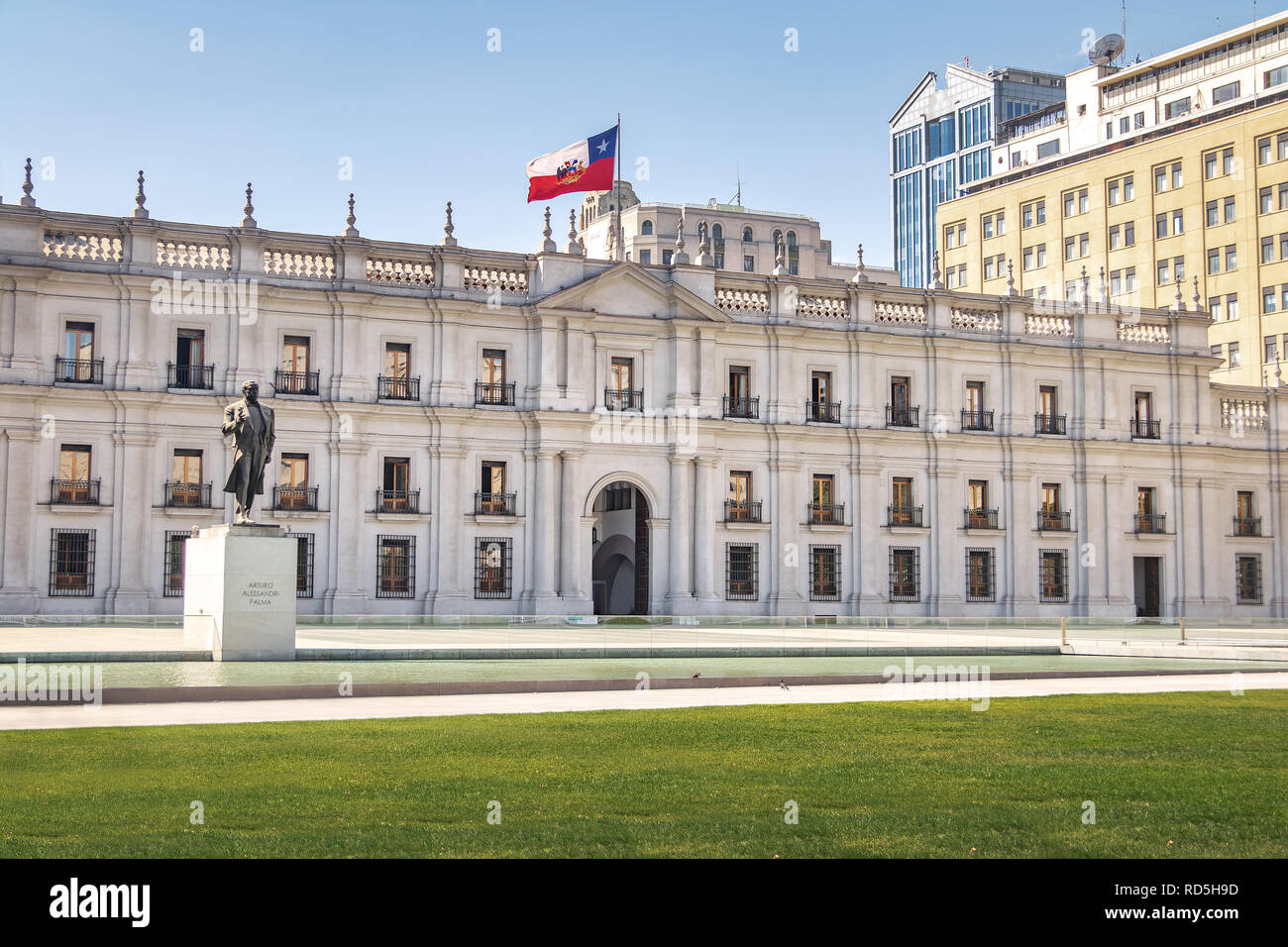 La Moneda Presidential Palace - Santiago, Chile Stock Photo
