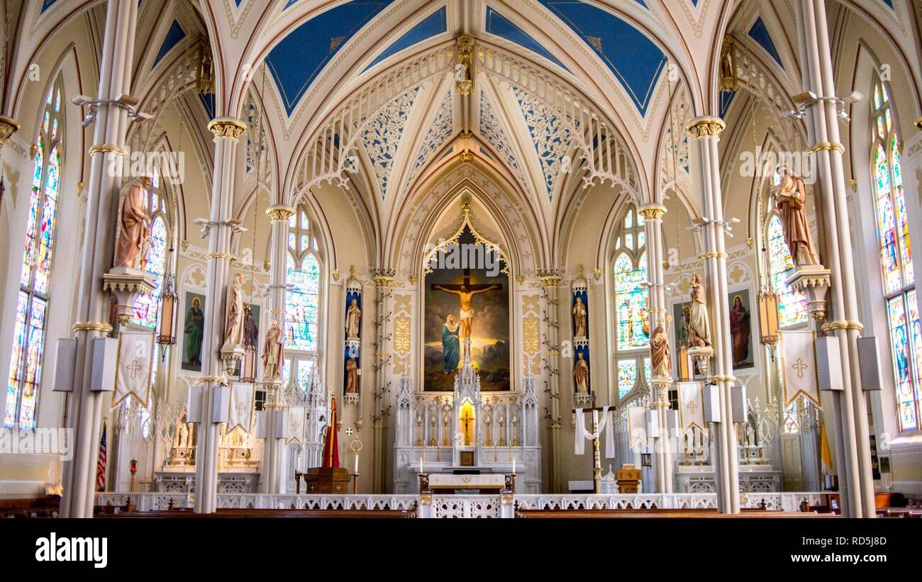 Alter of Basilica of St. Mary Basilica, Natchez Stock Photo Alamy