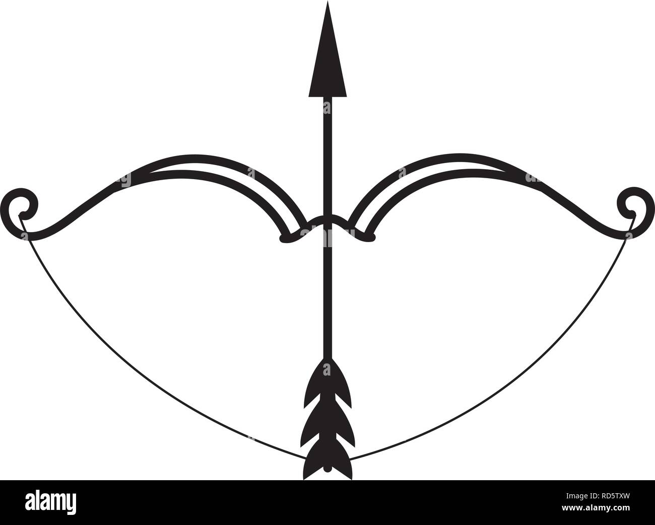 Ornate bow arrow hi-res stock photography and images - Alamy