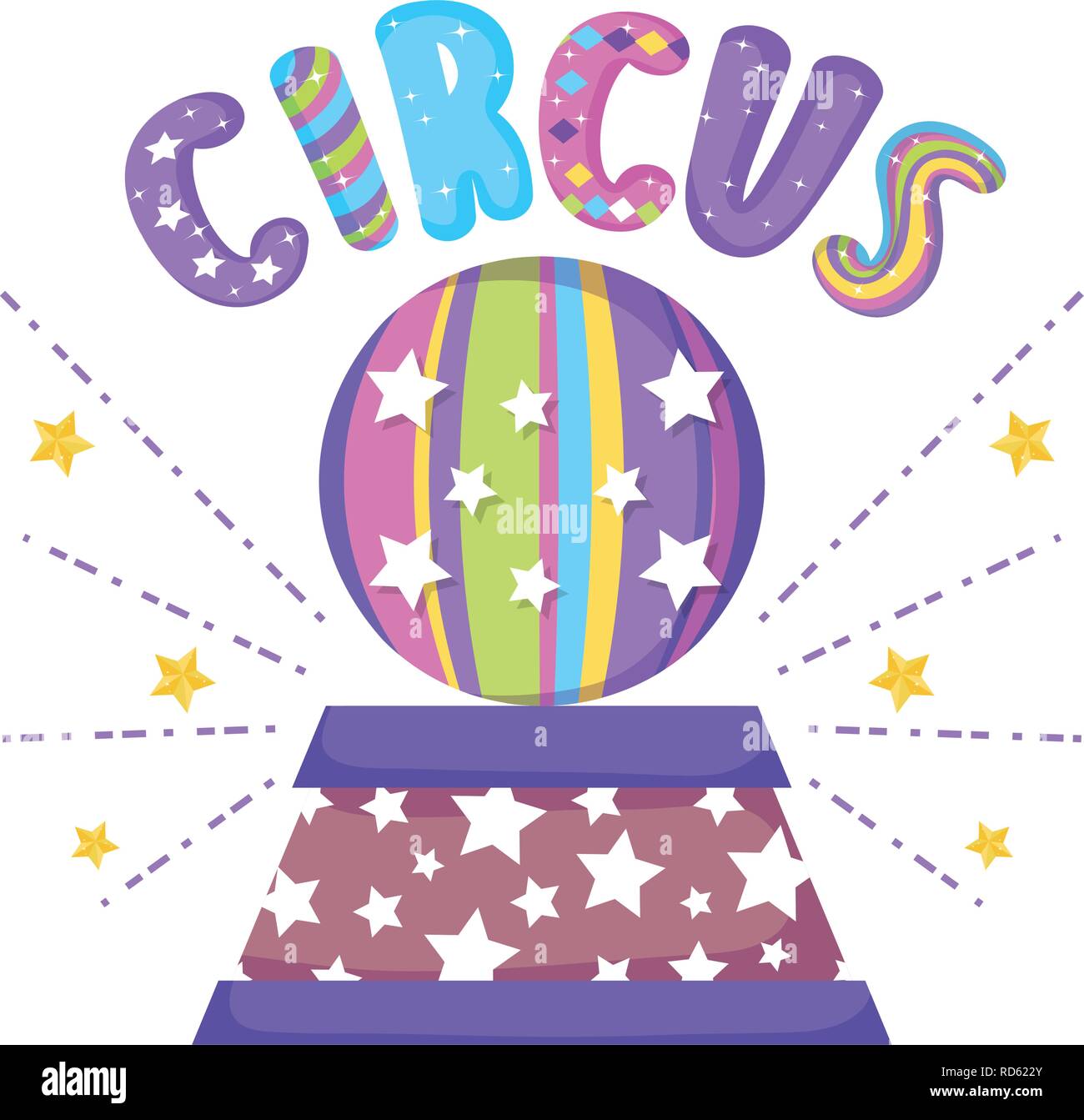 circus stage with plastic balloon Stock Vector Image & Art - Alamy