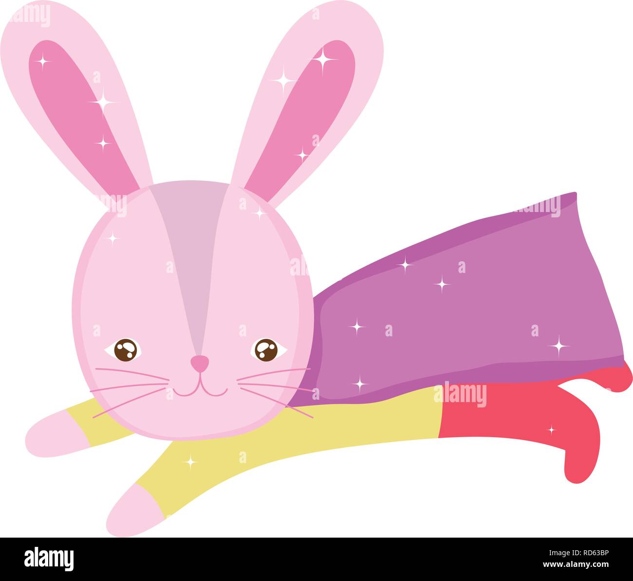 cute circus rabbit with layer Stock Vector Image & Art - Alamy