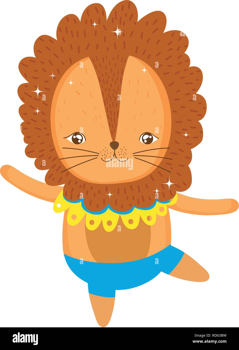 cute lion circus character Stock Vector Image & Art - Alamy
