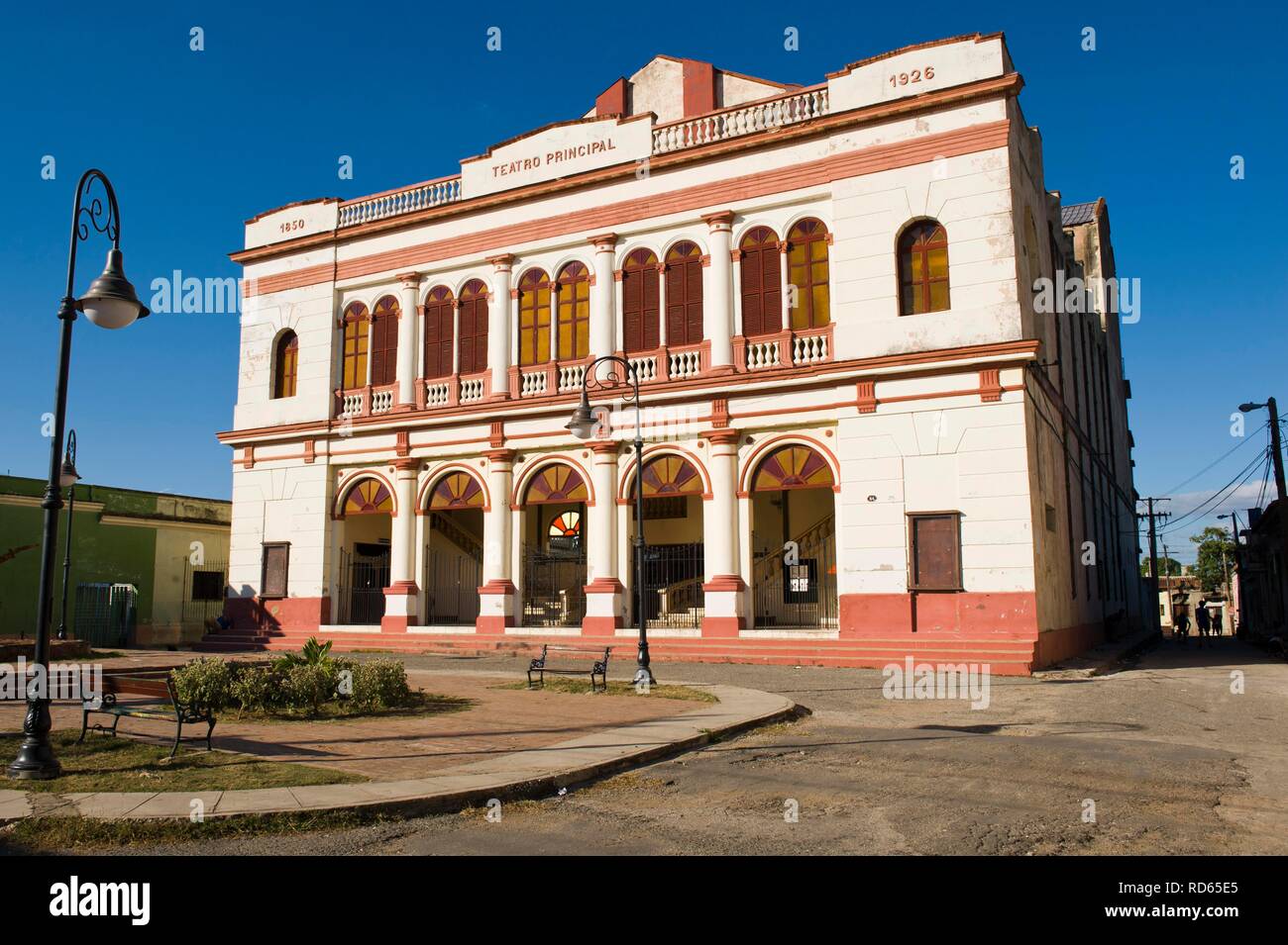 Teatro Principal theatre, Camaguey, Camagueey, Unesco World Heritage Site, Cuba Stock Photo