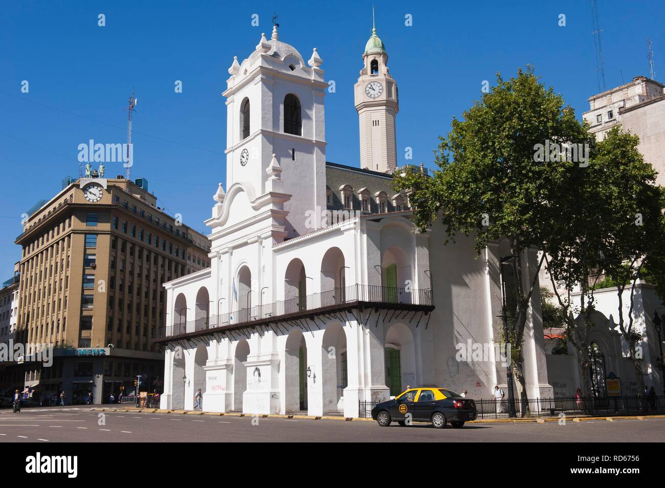Buenos Aires Cabildo, Plaza de Mayo, Buenos Aires, Argentina, South America Stock Photo