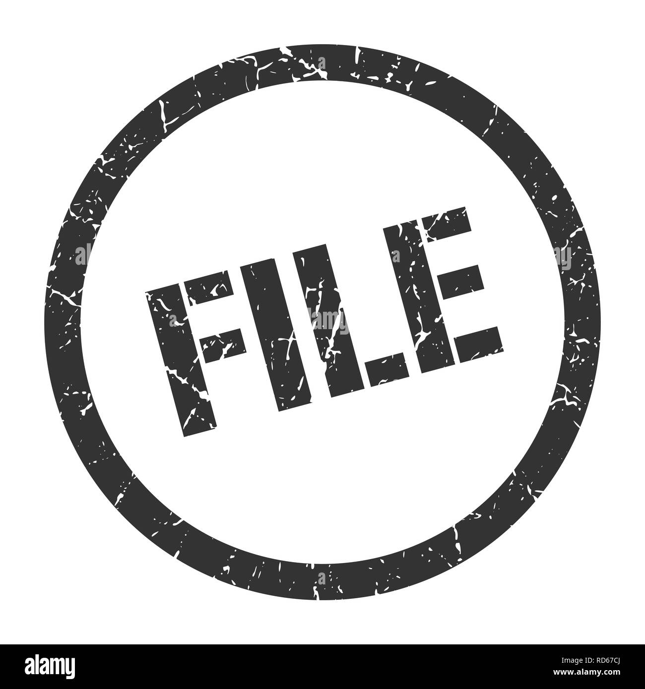 file black round stamp Stock Vector Image & Art - Alamy