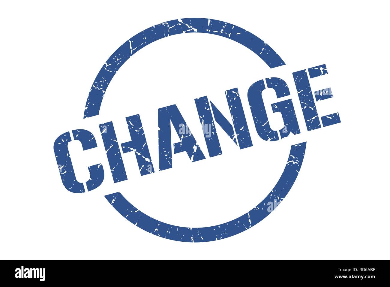 change blue round stamp Stock Vector Image & Art - Alamy