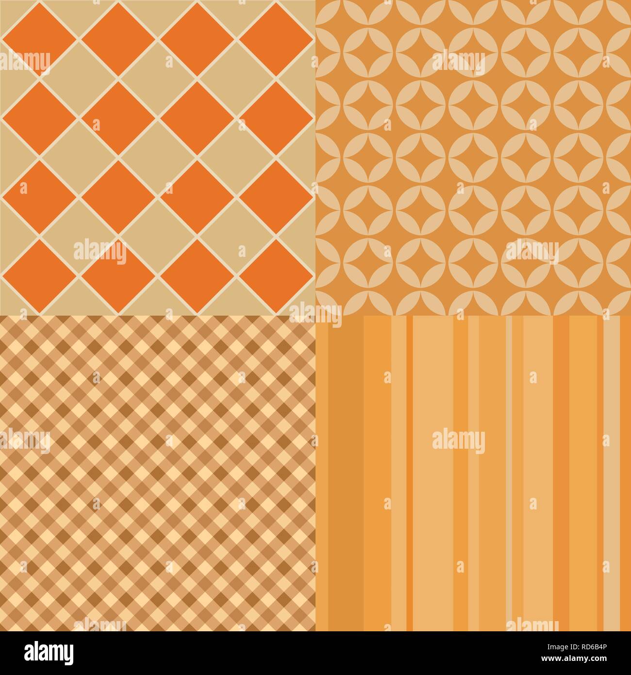 Colorful Orange Pattern Light orange square patterns Stock Vector Images - Alamy