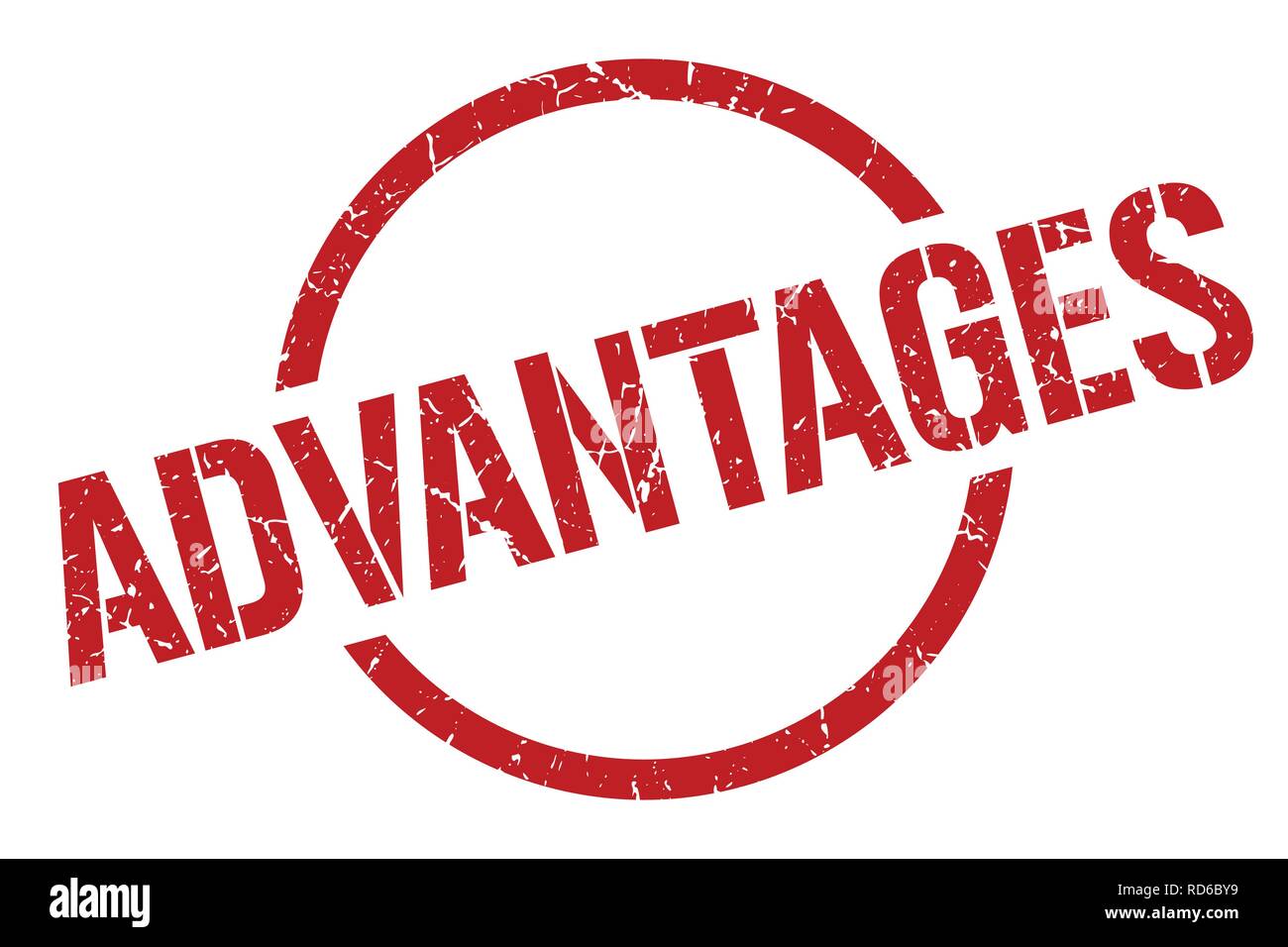 advantages red round stamp Stock Vector Image & Art - Alamy