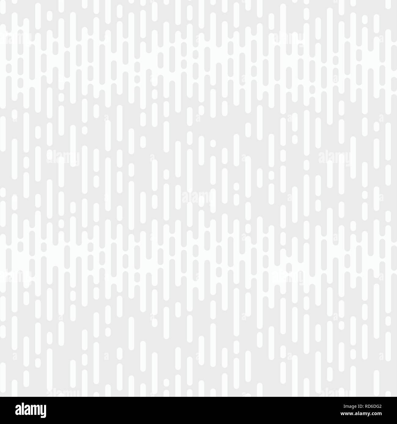 Abstract seamless pattern. Irregular Rounded Lines. Halftone transition. Monochrome geometric texture. White and gray geometric texture. Vector. Stock Vector