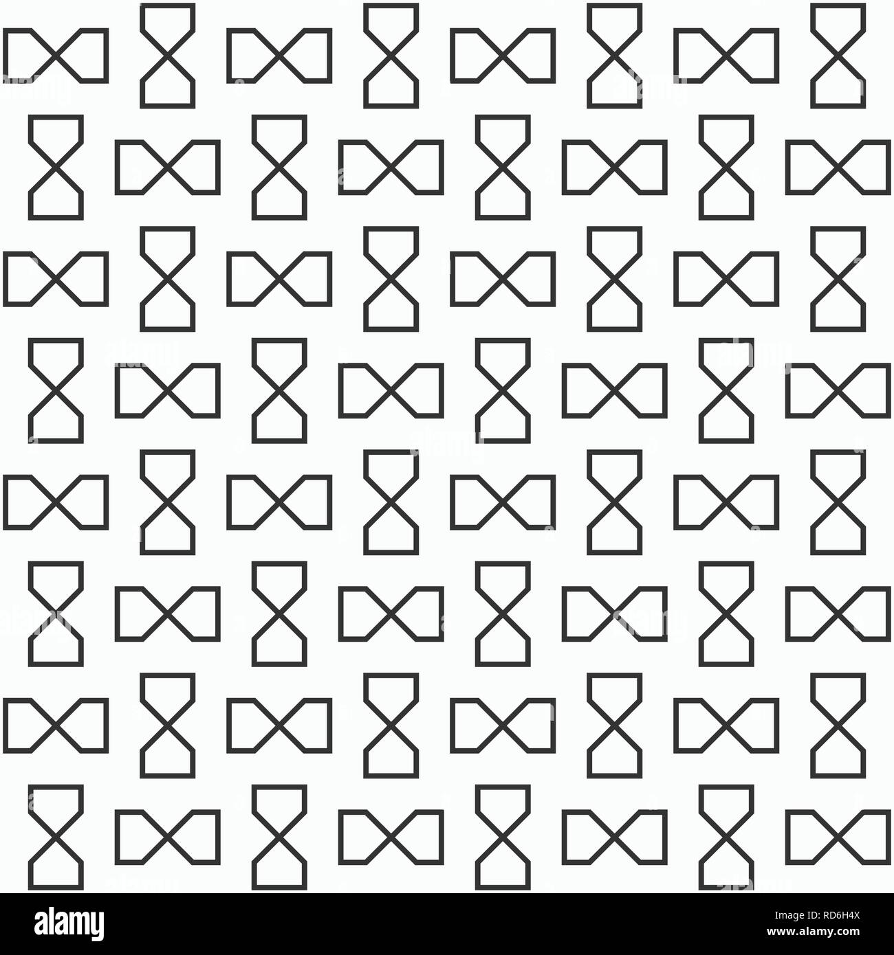 Abstract seamless pattern. Symmetric geometric ornament. Repeating geometric tiles. Simple vector background. Stock Vector