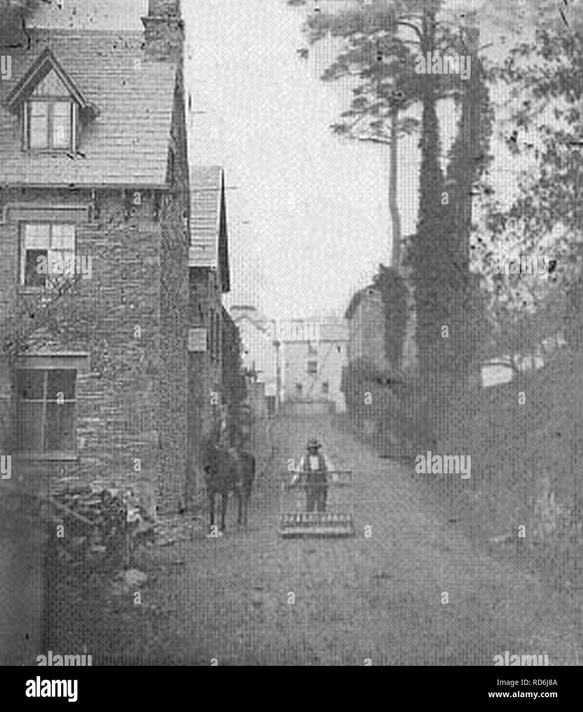 Ambleside road mender Stock Photo Alamy