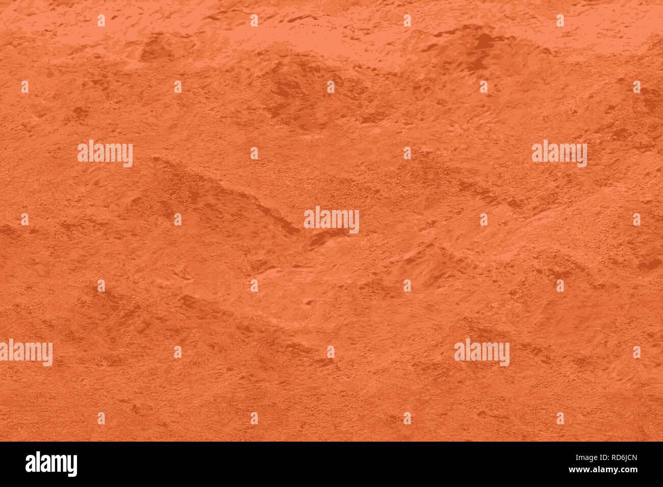 Texture of bauxite minerals, orange soil and earth sample Stock Photo