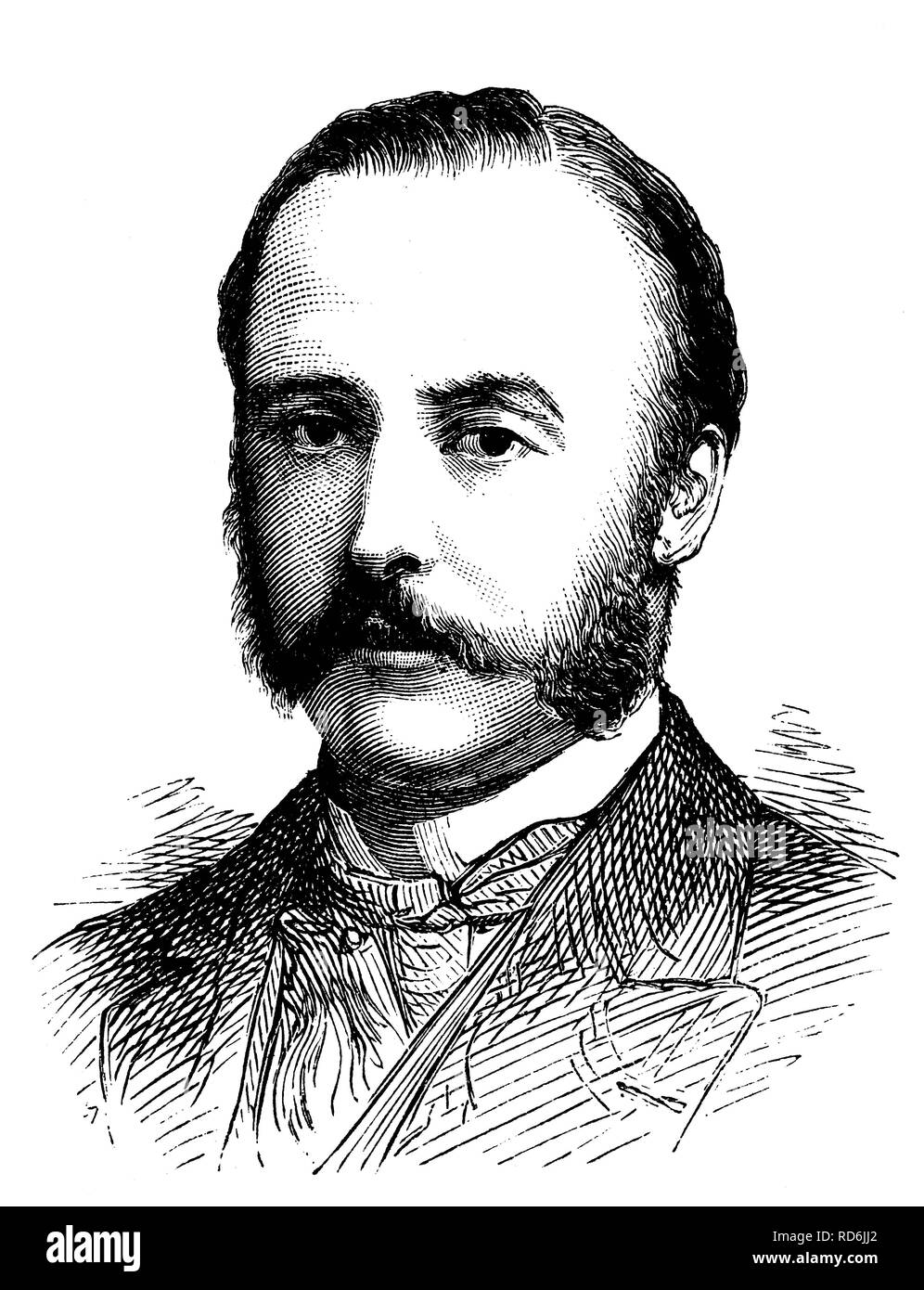 C. T. Dyke Acland, House of Commons, England, historical illustration, 1884 Stock Photo