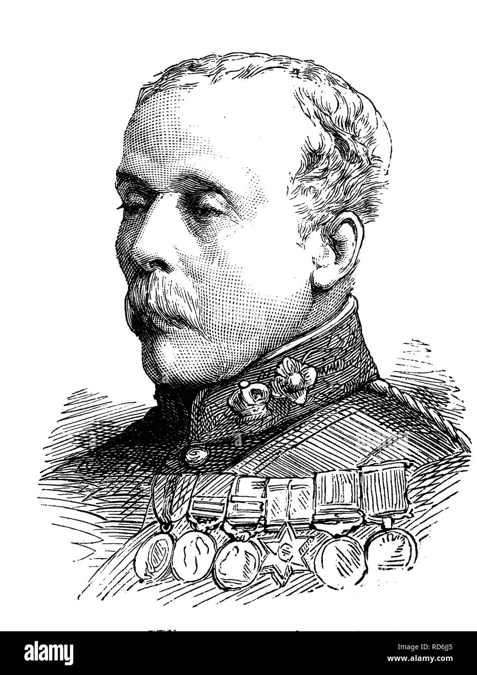 General William Corfield, historic image, 1883 Stock Photo
