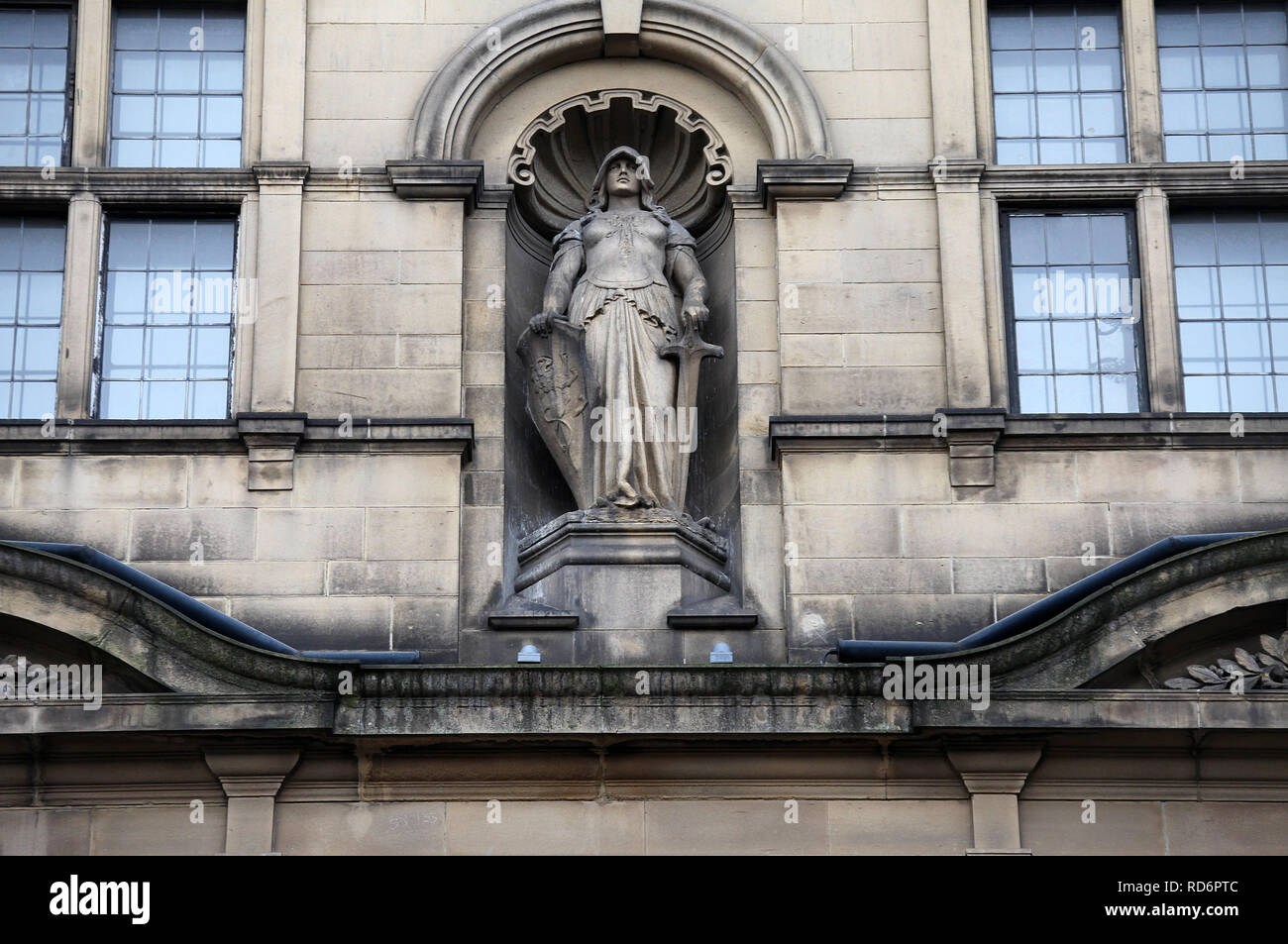 Statues In Sheffield Statue called War by Frederick William Pomeroy on the exterior of ...