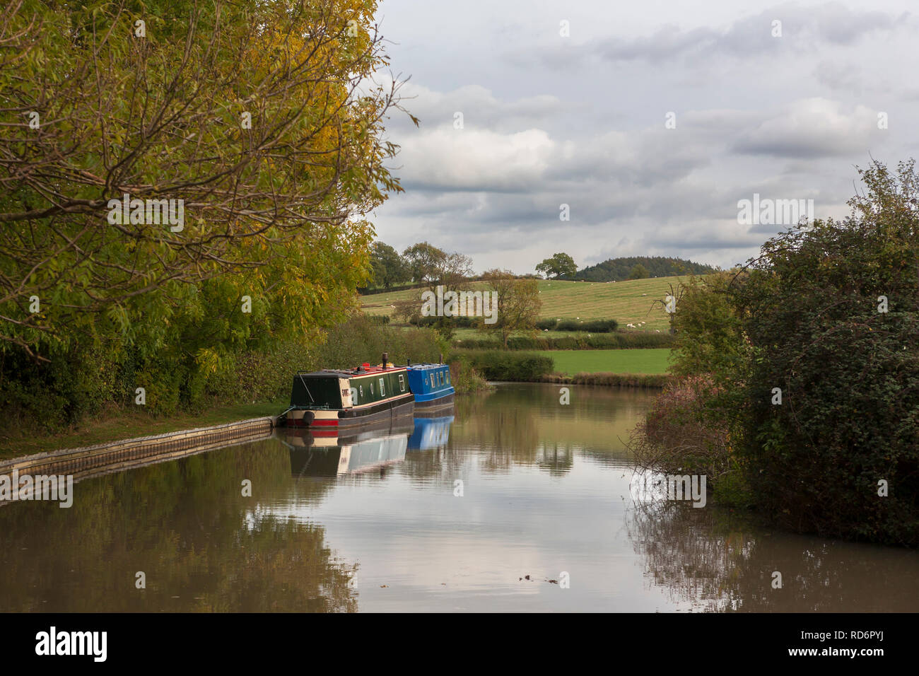 Quiet mooring on the Grand Union Canal (Oxford Canal Section) near