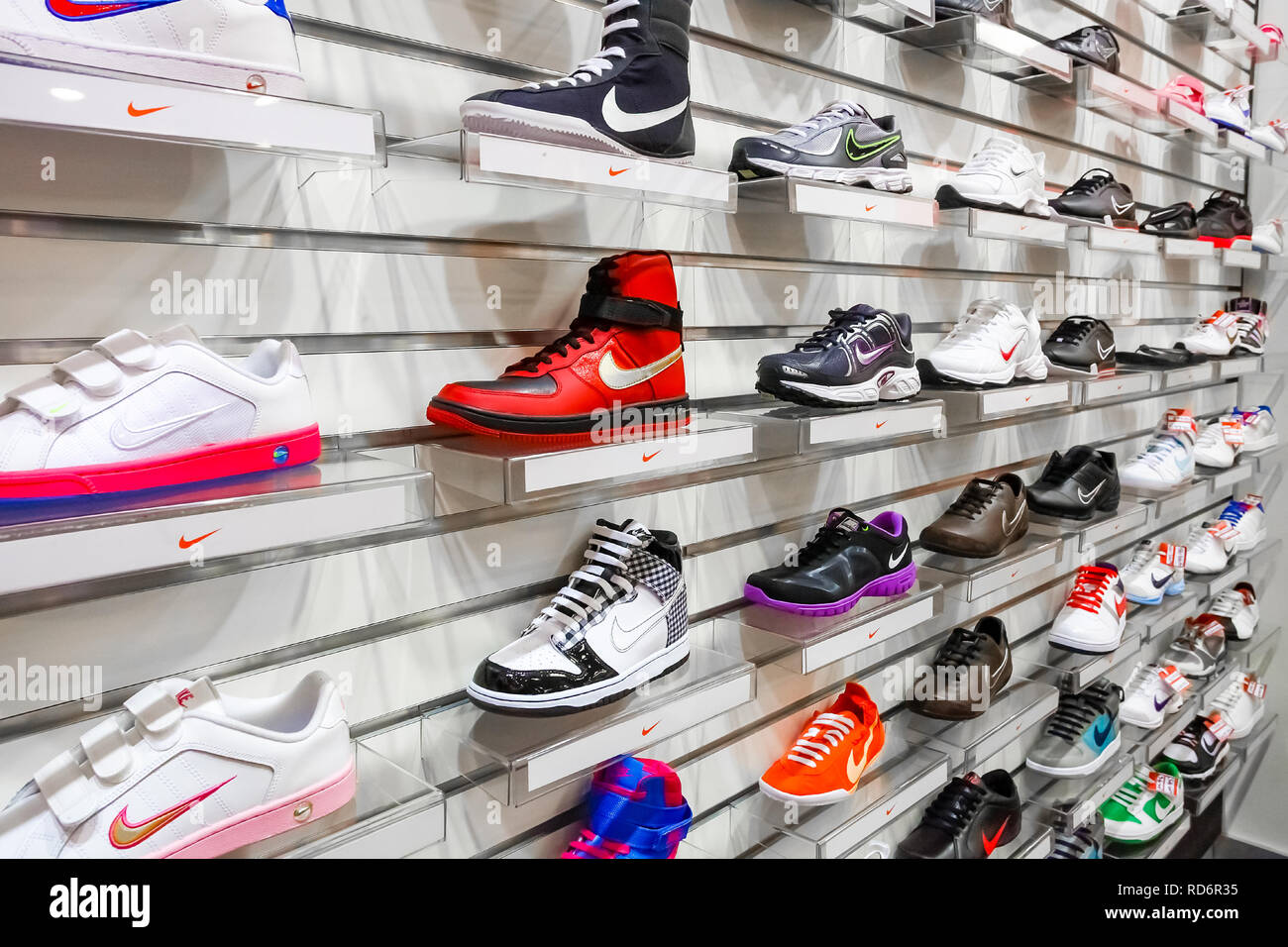 Nike Store Interior Stock Photos & Nike Store Interior Stock Images - Alamy