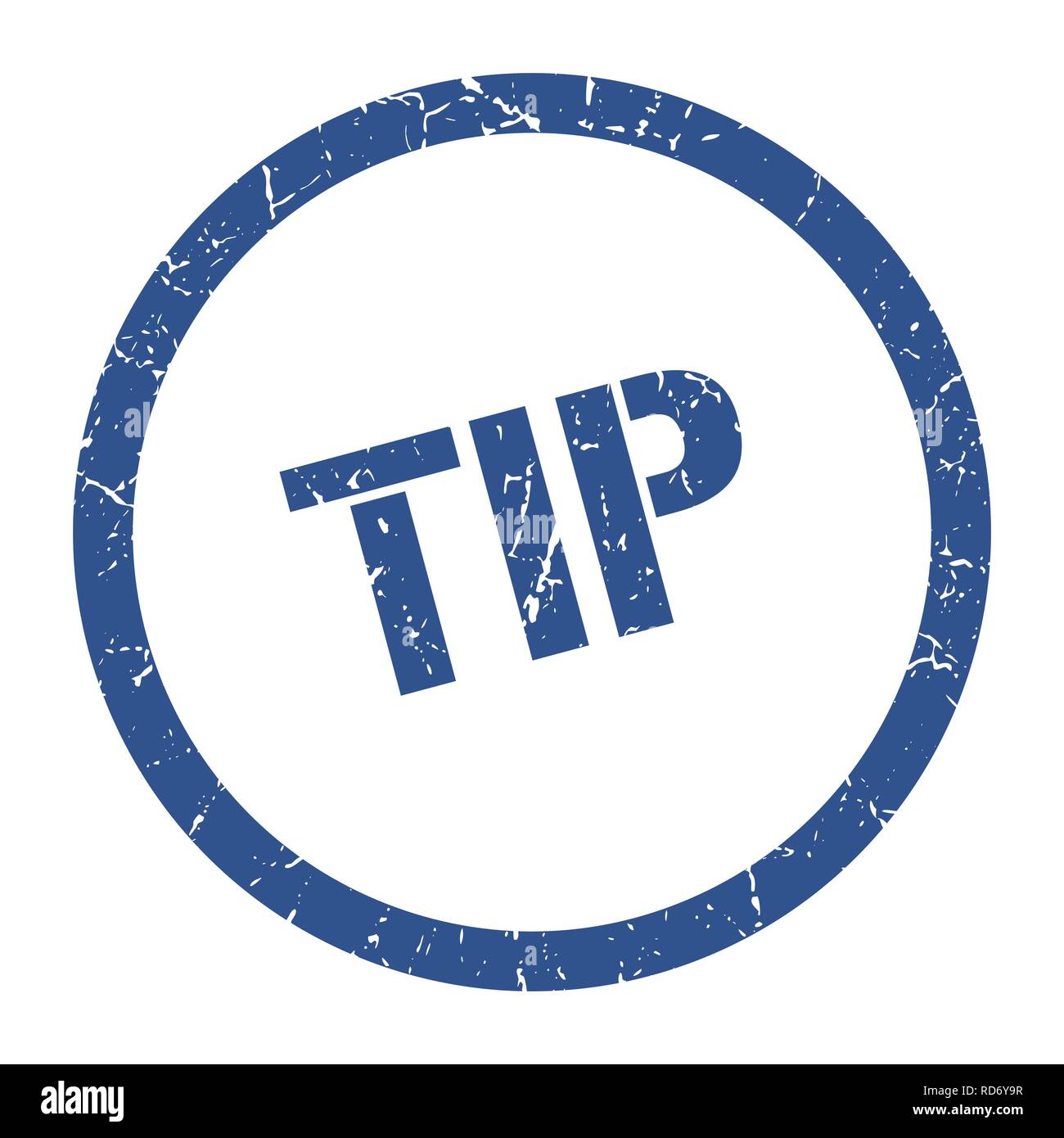 tip blue round stamp Stock Vector Image & Art - Alamy