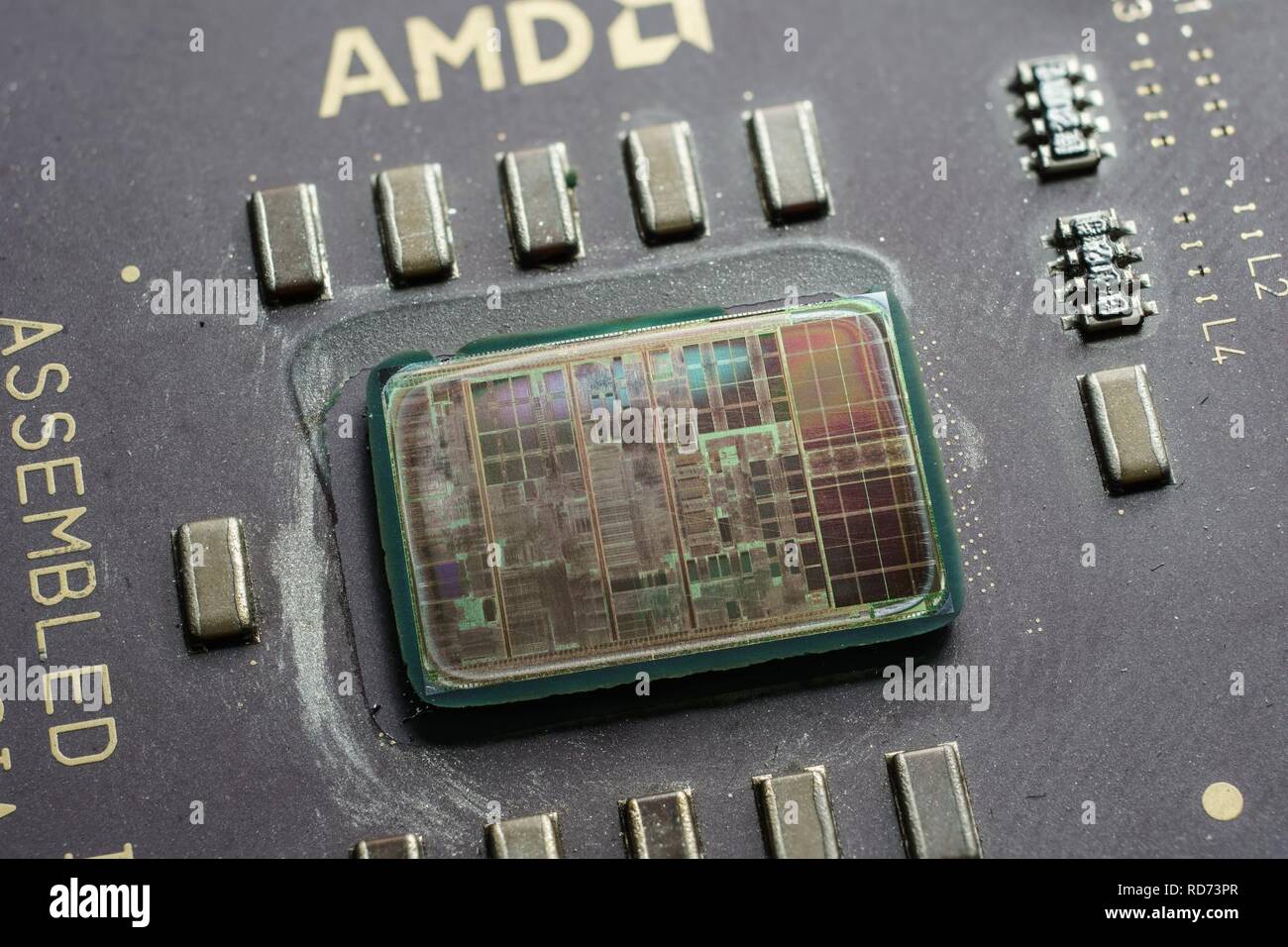 AMD Athlon K7 Thunderbird A0900AMT3B AFFA 0031RPBW Stack- Stock Photo