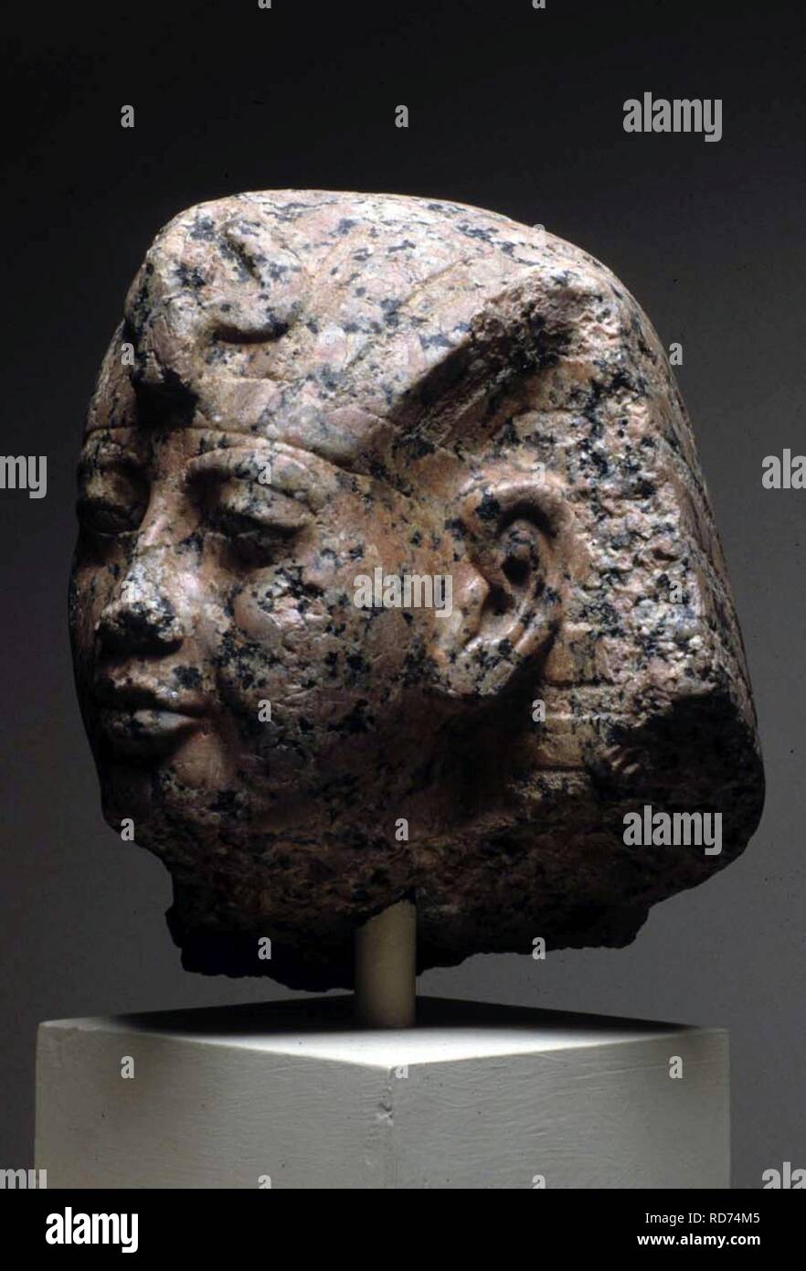 Amenhotep III with nemes headdress Stock Photo