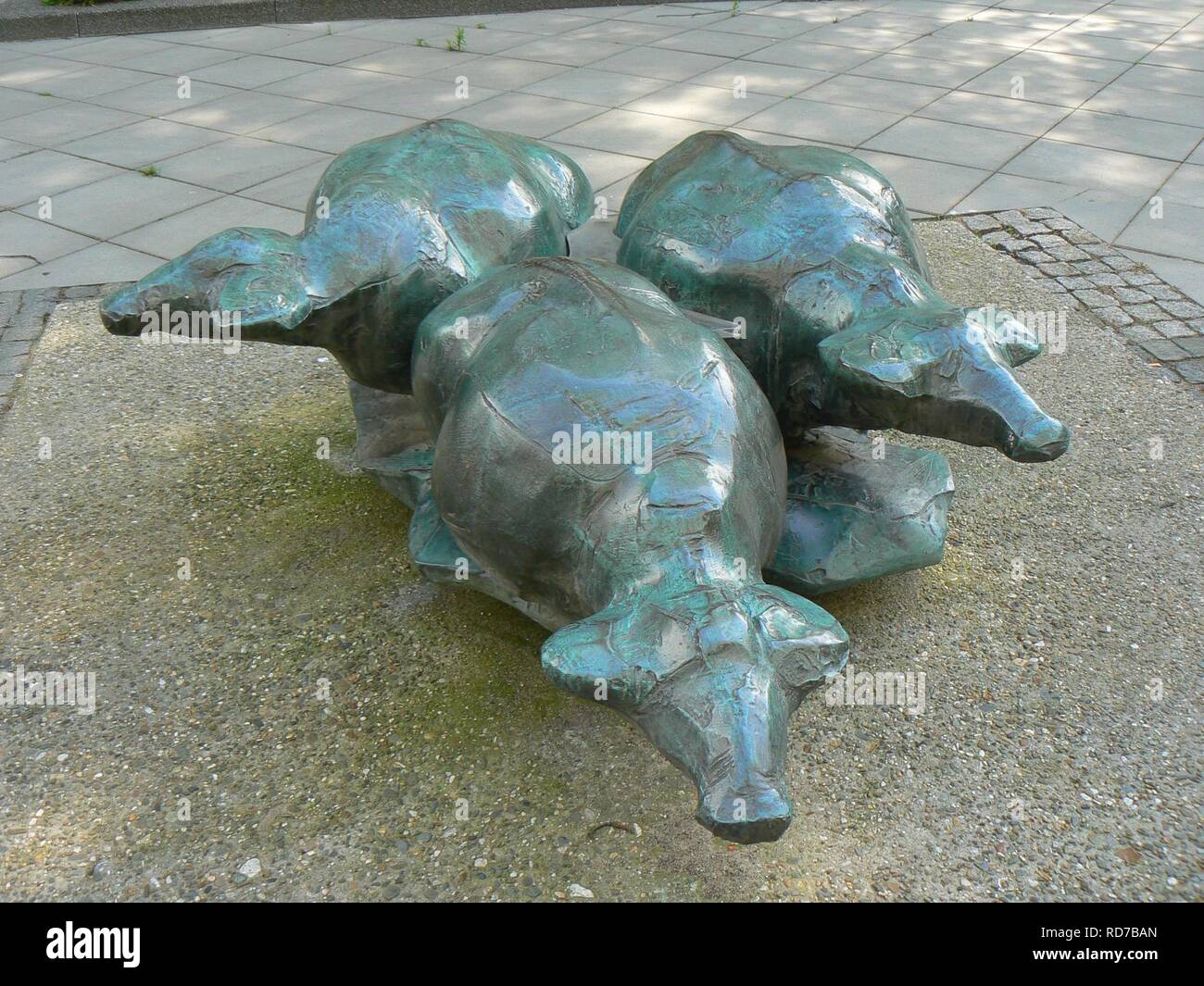 Amsterdam Blaisse Waterbuffels 02. Stock Photo