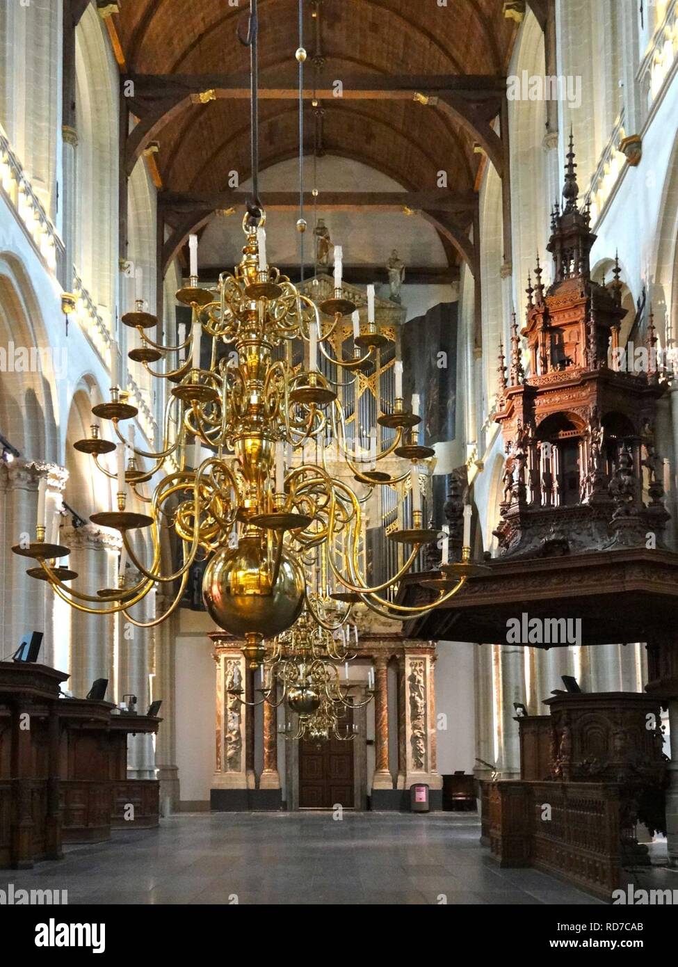 Amsterdam Nieuwe Kerk Stock Photo Alamy