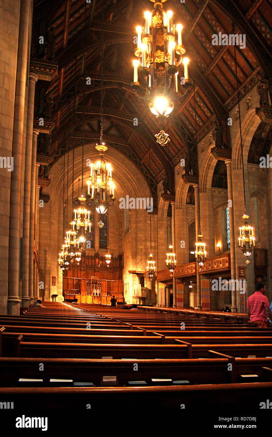 Interior of the Fourth Presbyterian Church in Chicago, IL, USA Stock ...